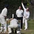 Euan McIntyre bowling to Graeme Garden.jpg